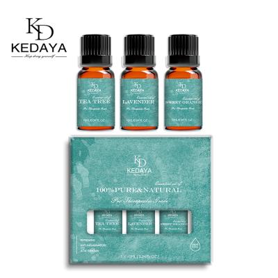 China 100% Pure Natural Skin Revitalizer Kedaya Hot Selling Wholesale Luxury Hotel Relaxation Aromatherapy Nebulizer Aroma Essential Oil Set For Diffuser for sale