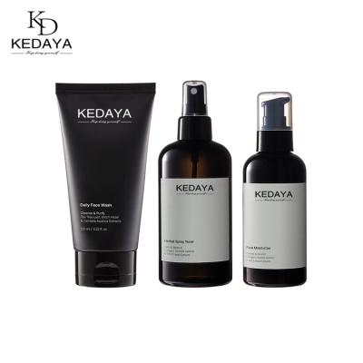 China Moisturize Kedaya Private Label OEM Moisturizing Cleansing and Moisturizing Herb Spray Men Skin Care Products Set for sale