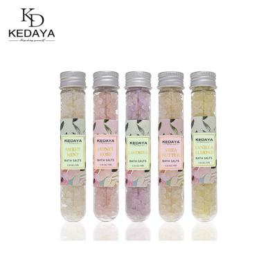 China Kedaya Private Label Luxury Custom Wholesale Organic Improve Chicken Skin Deep Cleansing Body Scrub Tube Jar Lavender Bath Salt for sale