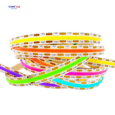 China 2022 residential new cob led strip light 2000k-9000k cool white gold warm white neutral white 12v 24v ip20 ip65 384leds waterproof 12w for sale