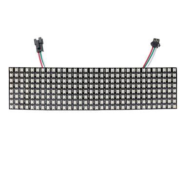 China Retail Store Flexible Accessible Panel WS2812B RGB 5050SMD Individually Digital 8x32 256 Pixels FPCB Dream Full Color LED for sale