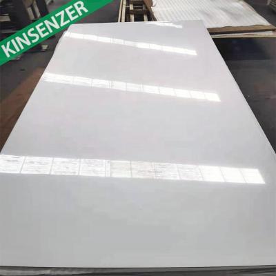 China Modern high gloss white plywood waterproof surface 2.2mm/2.5mm/2.7mm/3mm polyester for sale for sale