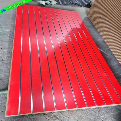 China High Quality Moisture Proof Melamine 1220x2440 17mm Holes With Grooves MDF for sale