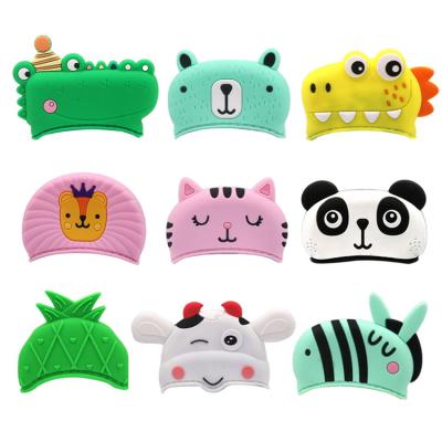 China Free Sample Eco-friendly Silicone Baby Mitt, Baby Gloves Teether Custom, Silicone Teether Glove Wholesale for sale