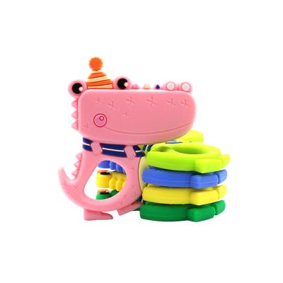 China 2019 Eco-Friendly Amazon Hit Non-Toxic Food Grade Silicone Baby Teether Peazon Supply for sale