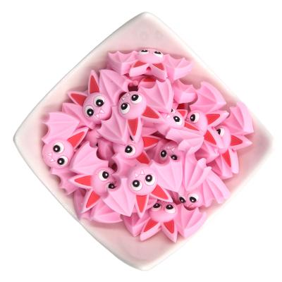 China Hot Selling Eco-friendly Bat Form Bpa Free Silicone Multicolor Teething Beads Bulk Wholesale for sale