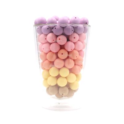 China Wholesale Eco-friendly 12mm BPA Free Silicone Teether Beads For Baby Clip Chain for sale