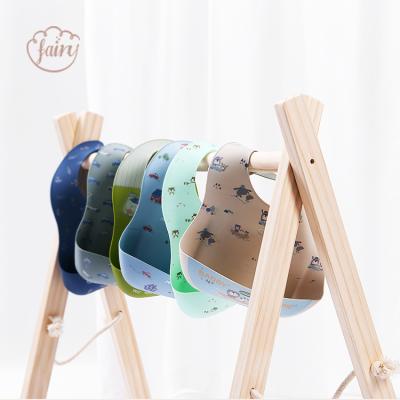 China Bpa Custom Babyros De Pacifier Washable Waterproof Bibs Free Soft Feeding Kids Silicone Printing Silicona Baby Bib for sale