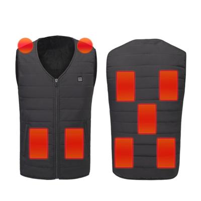 China Plus Size Waterproof Mens Waistcoats Bodywarmer Bodywarmer V-Neck Heating Fleece Vest for sale