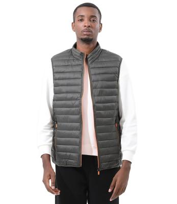 China Wholesale Waterproof Winter Down Vest Stripper Waistcoat Lightweight Bubble Hooded Vest For Men for sale