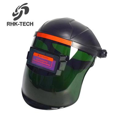 China Portable Solar Powered Half Shield PC RHK Automatic Photoelectric Helmet Structure Argon Arc Welding Face Mask for sale