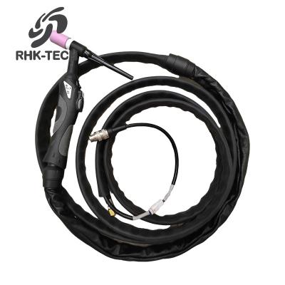 China RHK CE WP26 DC 180A 150A AC Argon Easy-Operation Tig Welding Torch Gas Cooled Bow With Replaceable Switch for sale