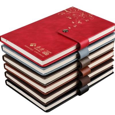 China Custom Hardcover Notebook B5 PU Leather Business Planner A5 Notebook for sale