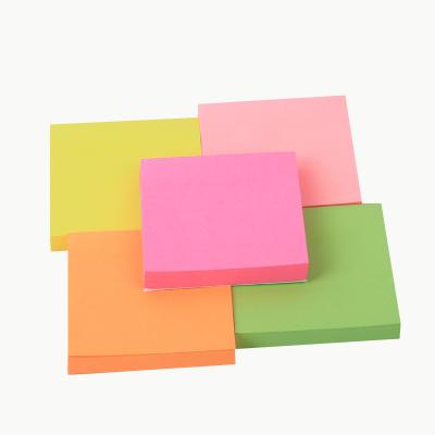 China 3x3 Self Adhesive Multicolor Sticky Notepad Inches Sticky Notes Logo Print Memopad Sticky Note Custom Made for sale