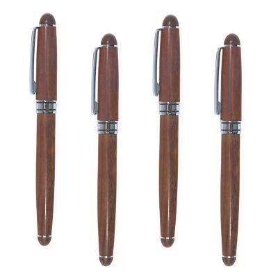 China office & School Pen New Red Wood Pens Logo Wooden Ballpoint Pen Custom Made Eco Friendly for sale