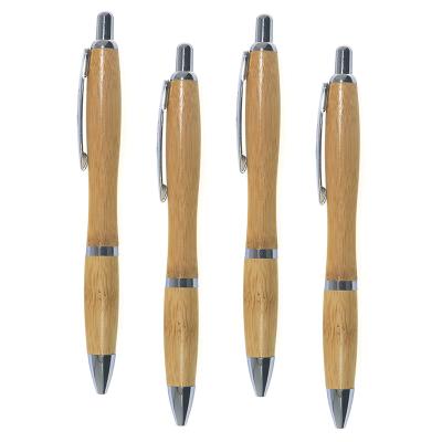 China office & School Pen Promo Eco Bamboo Pen With Logo Printing Custom Bamboo Ball Pen Eco Friendly Wood for sale