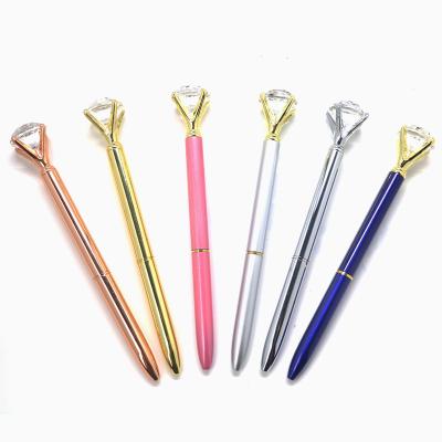 China office & School Pen Promotional Metal Ballpoint Pens Logo Diamond Pen made to order for sale