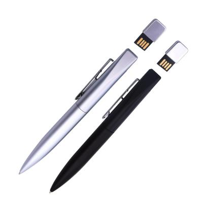 China Promotion/Business/High Quality Usb Pen With Custom Logo Metal Ballpen School/Office Stationery With Usb Flash Drive 4gb 8gb 16gb for sale