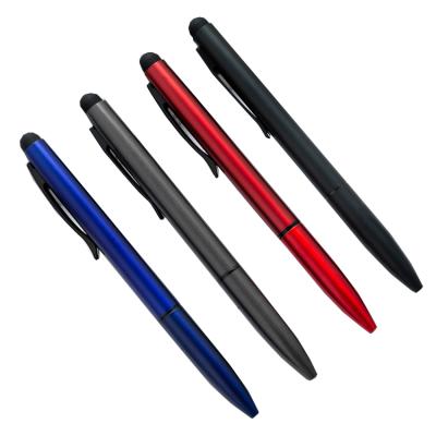 China office & School Pen New Product Promotion Gift 2 in 1 Stylus Pen Custom Logo Ball Point Pen With Silicone Touch Screen Tip for sale