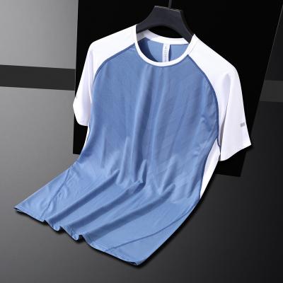 China QUICK DRY 2023 Breathable Sportswear Summer Sports T-shirt Athletic Fitness T Shirt For Men Gym sports training shirt for sale