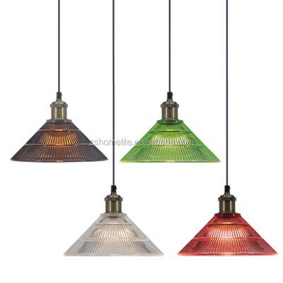 China Simple Modern Glass Pendant E27 E26 Light Modern Style Color Hanging Lamp 110V 220V for sale