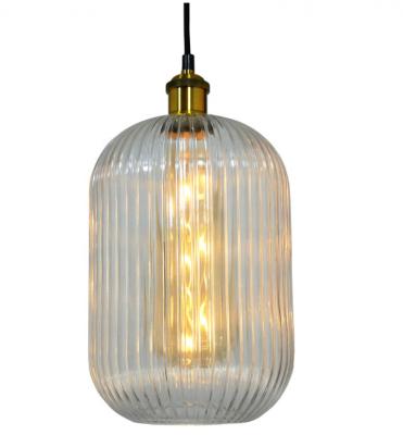 China Zhongshan Modern High Quality Transparent Restaurant Decoration Glass Hanging Lamp for sale