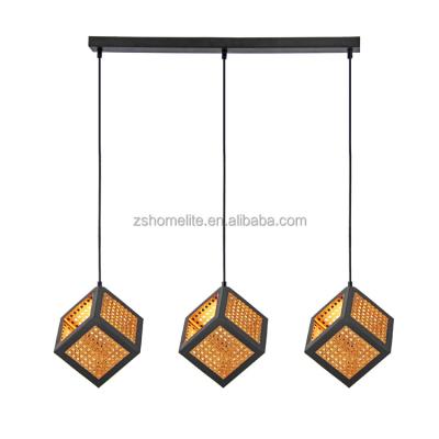 China Square Industrial Pendant Light Chandelier Modern Hanging Lamp Led Light for sale