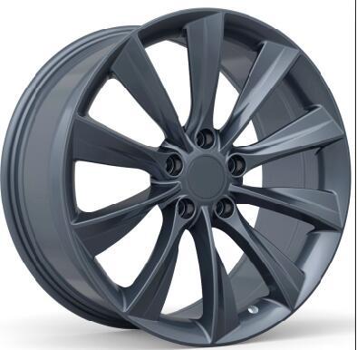 China Hot Selling Aluminum T6061 T6061 Aluminum 5 Hole Forged Wheels 21 Inch Car Rims For Tesla Vehicles Car Accessories for sale