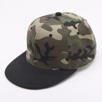 China Best Selling Plain JOINT Army Camouflage Snapback Hat Flat Brim Hip Hop Baseball Cap Trucker Hat for sale