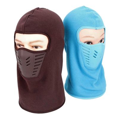 China COMMON Wholesale Winter Outdoor Velvet Inside Warm Set Head Mountaineering Ski Balaclavas Fleece Recycling Hat for sale