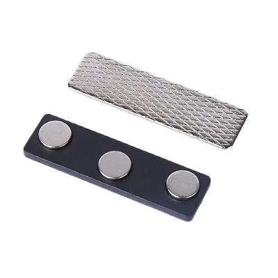 China Free Samples Neodymium Industrial Badge Magnet Magnetic Name Tag Holders Badge With Adhesive for sale