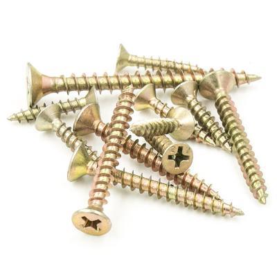 China Flat HYSTIC Stainless Steel Drywall Nails Color Zinc Plated Fiber Board Countersunk Head Self-Tapping Screws Cross Self-Tapping for sale