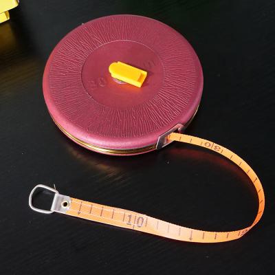 China Plastic HYSTIC Soft Meter  Water-Proof Leather Tape Measure 30m 50m Durable Linen Tape Durable Comfortable Tape Measuring for sale