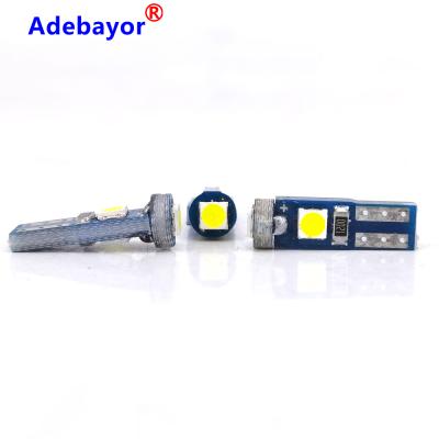 China Factory Supply Car Instrument Light Canbus T5 Led 3030 3 SMD Indicator Auto Dash Wedge Lamp Warning Light 600 for sale