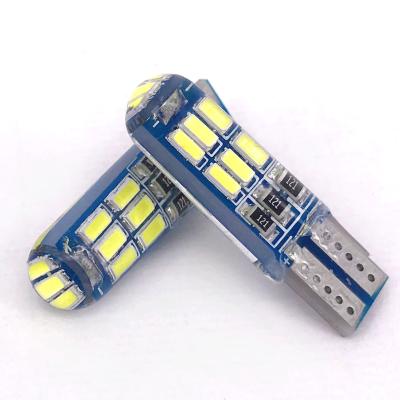 China Car Accessories Width 194 Bulb 194 Width White Silicone 12V 3014 15SMD Auto Interior Trunk Marker Light Dome Read Lamp T10 W5W CX-5 for sale