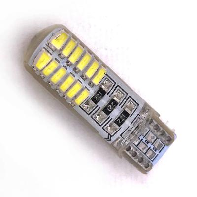 China DC12V Car Accessories T10 W5W 24SMD 3014 LED Car Light Reading Lamp 192 168 501 24 White LED T10 Car Light Wedge Bulb Parking CX-5 for sale