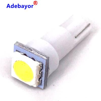 China W3W T5 5050 1smd car bulb DC 12V interior led instrument lamp dashboard bulb with 6*18mm multi-color for sale