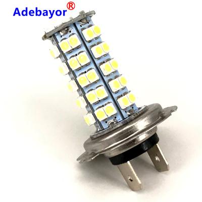 China Aluminum H7 Car Led H7 Fog Light White Led Lamp Bulbs 1201 68SMD 2000lm DC12V Running/Driving Daytime Running Lights For Auto for sale