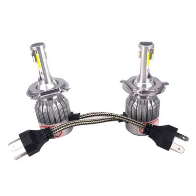 China Built-in fan to heat C6 12V aluminum alloy auto headlight raining super bright led driving bulb fog light for car for sale