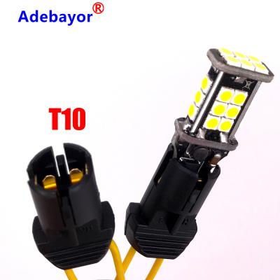 China T10 T10 W5W Auto Led Lamp Bulb Wedge Socket Holder Car Bulb Socket Holder Trucks Boats Connector Extension T10 Lamp for sale