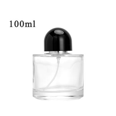 China High Qiality Wholesale High Quality Luxury Clear Spray Perfume Bottle 30ml 50ml 100ml With Black Lid for sale