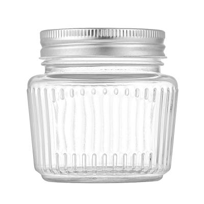 China Lurury 100ml 250ml 380ml 500ml Glass Sealing and Leaking Mason Jar Food Storage Jar with Lid for sale