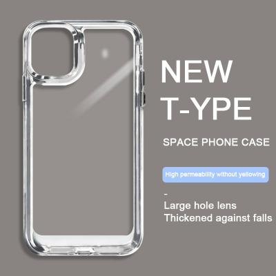 China The new 2nd generation space shockproof acrylic phone case is anti drop and durable suitable for IP 13 14 series for sale