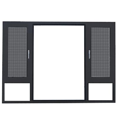 China Swing Made In China Hurricane Aluminum Double Casement Window Impact Aluminum Glass Window for sale