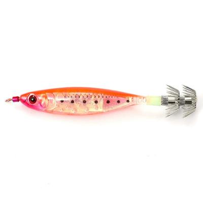 China Free Sample Luminous Shrimp Lure Hard Lure Octopus Squid Fishing Lures Flash Squid for sale