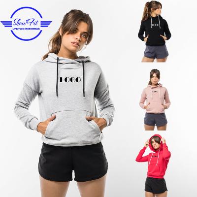 China Anti-pilling Single Ladies Cultivate Hoodies Women Top Fitness Cultivated Hoodie for sale