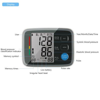 China 2 User Pick Arm Smart Electronic Blood Pressure Monitor Blue Tooth Type with Free App for Android and IOS Wireless BP Machine for sale