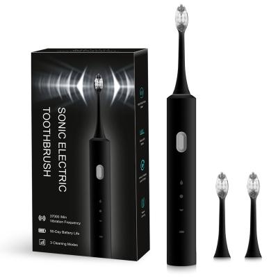 China AOEOM Portable Black Ultra Whitening Electric Toothbrush for sale