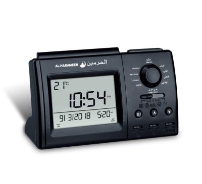 China 5 times alarm automatic muslim azan alarm clock with five times azan table clock for sale