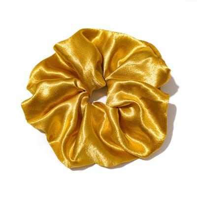 China Hot Selling Simulated Oversized Hair Decoration Silk Cloth Solid Color Hair Rope Hair Accessories Hair Ring for sale